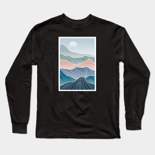 geometric mountain Long Sleeve T-Shirt